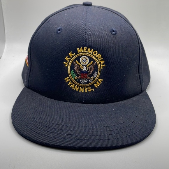 J.F.K Memorial Snapback Hat President Politics Embroidered USA Flag Casual - Picture 1 of 7